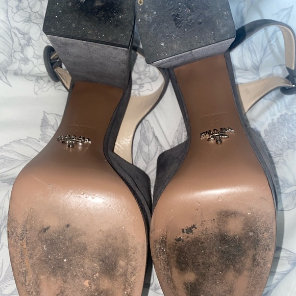 🔥🔥Prada Suede Chunky Heel Platform Sandals - Picture 7 of 9
